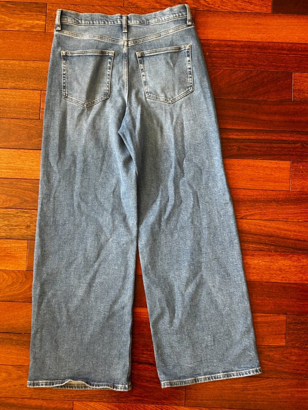 Z Supply High Rise Wide Leg Jeans Light Wash Denim Size 30 - Picture 3 of 6